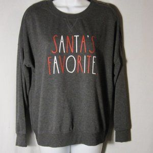 Rae Dunn Santa's Favorite Sweatshirt S